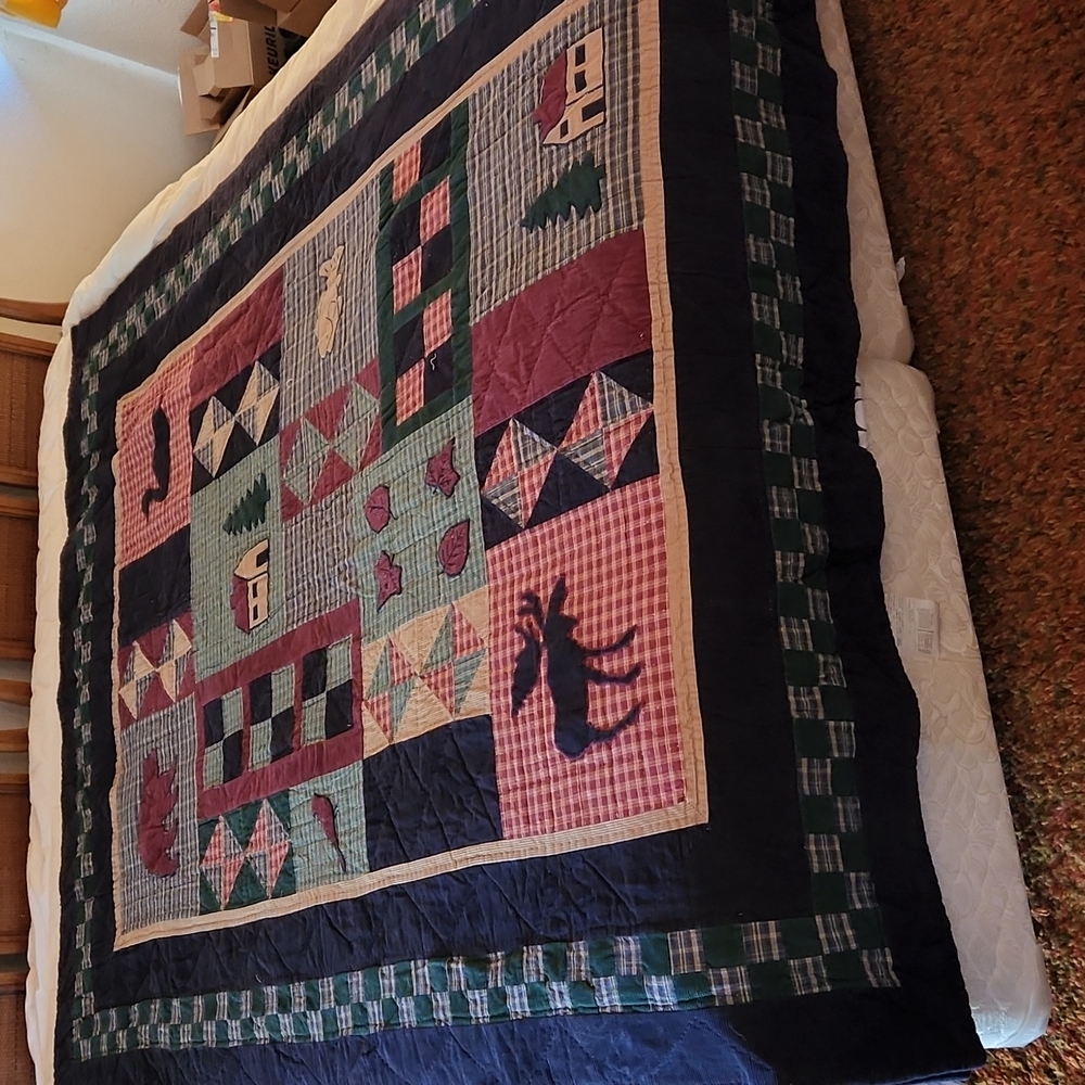 Two Corduroy Twin Quilts
